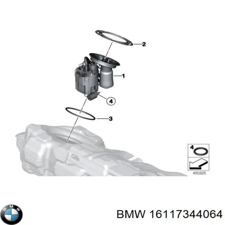 Модуль бензонасоса BMW 16117344064 ціна, від 84.36 USD