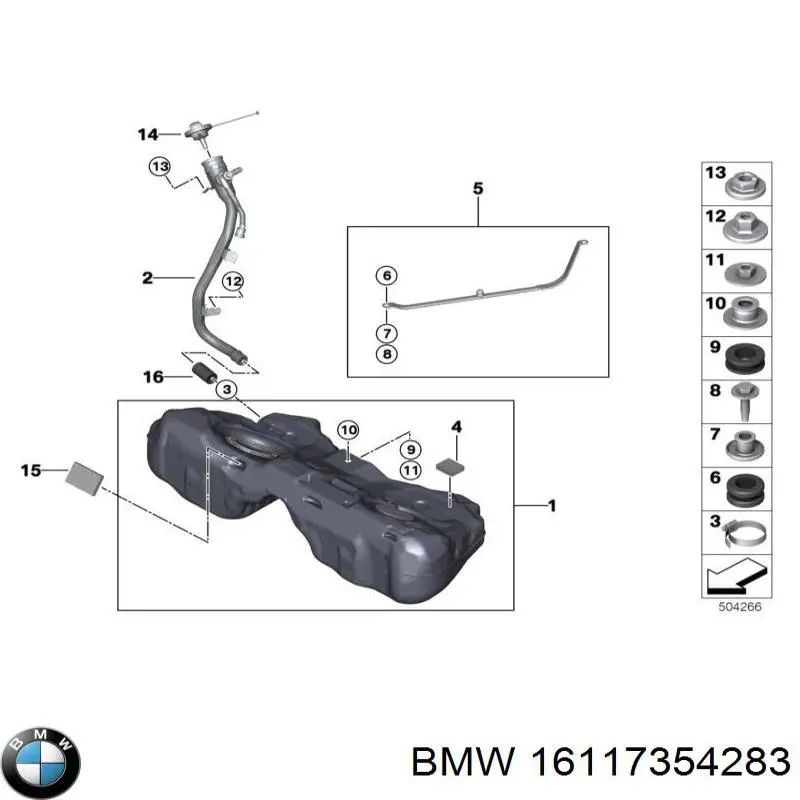 16117354283 BMW Кронштейн баку паливного