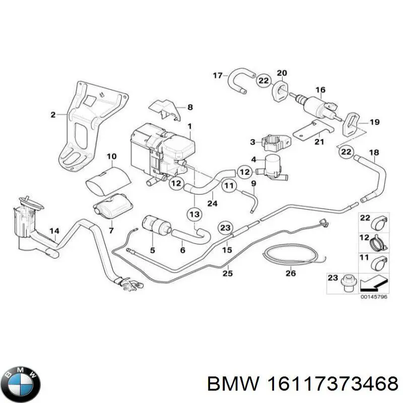 Модуль бензонасоса BMW 16117373468 ціна, від 187.96 USD