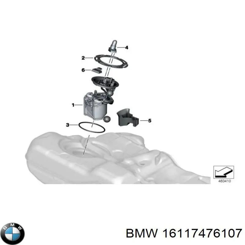 Модуль бензонасоса BMW 16119468608 ціна, від 228.56 USD