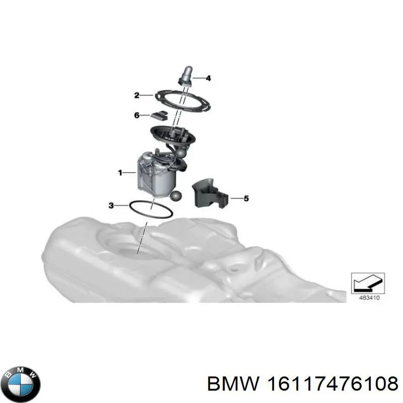 Модуль бензонасоса BMW 16119455463 ціна, від 212.73 USD