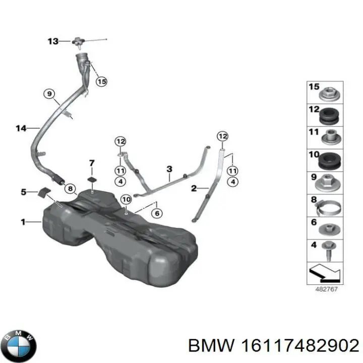 16117482902 BMW Кришка / пробка бензобака