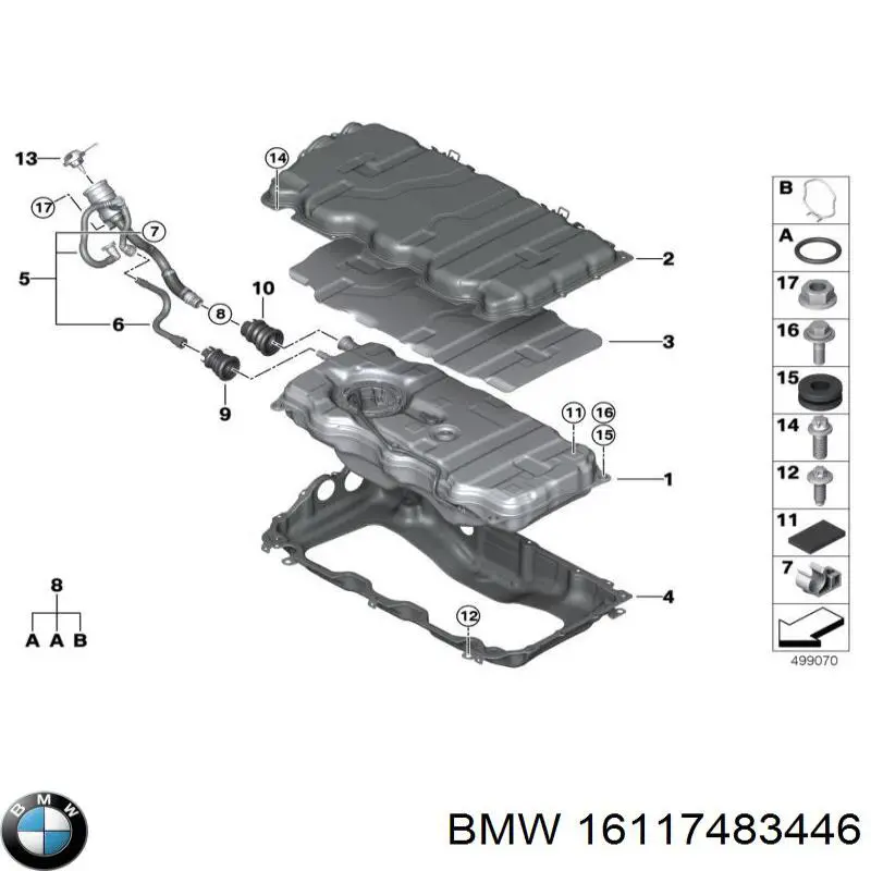 Купити 16117483446 BMW Пробка бензобака