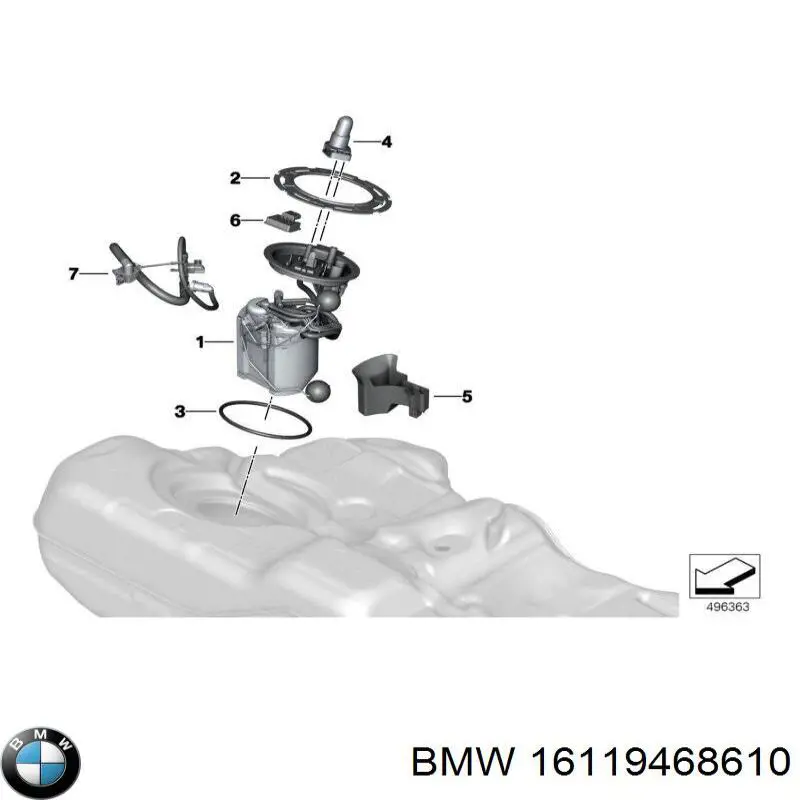 16119468610 BMW Електробензонасос