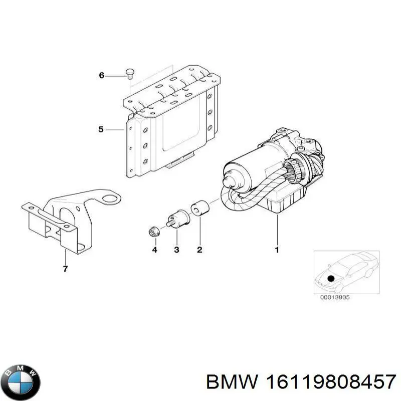 Купити 16119808456 BMW 
