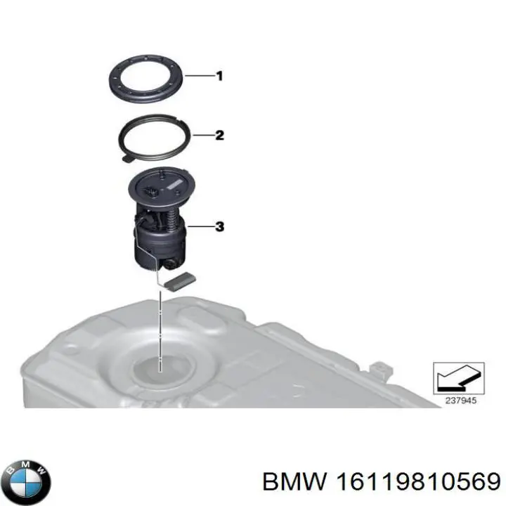 Модуль бензонасоса Hoffer 7507428E ціна, від 181.67 USD