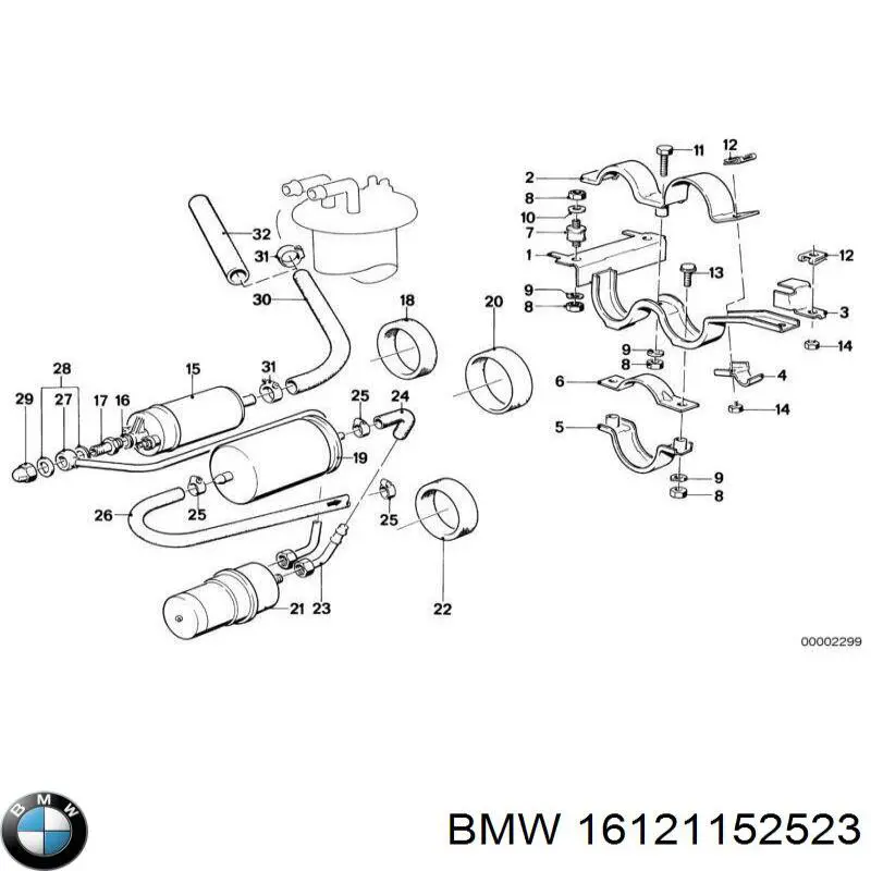 Гідроакумулятор системи живлення 16121152523 BMW