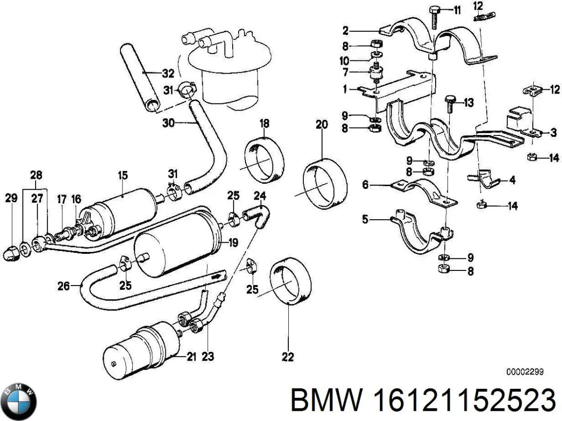 Купити 16121152523 BMW Гідроакумулятор системи живлення