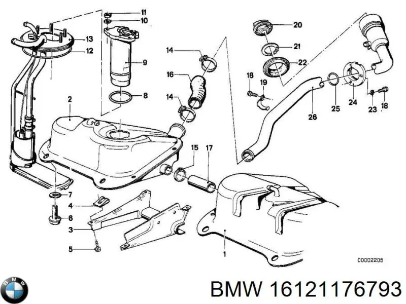 Купити 16121176793 BMW 