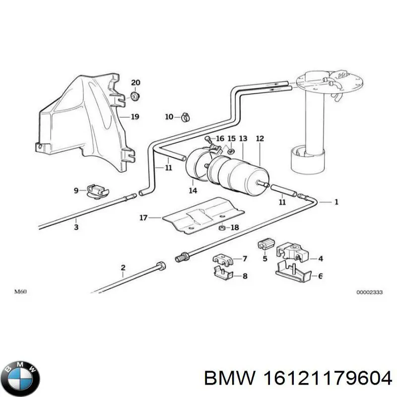  BMW 16121179604 ціна, від 82.45 USD