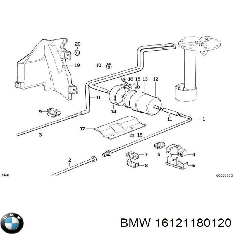  BMW 16121180120 ціна, від 65.01 USD