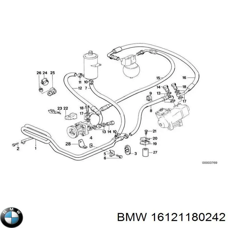 Хомут пильовика кермової рейки 16121180242 BMW