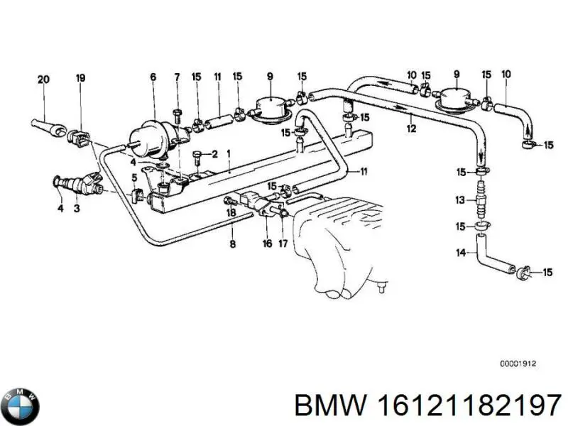  BMW 16121182197 ціна, від 6.43 USD