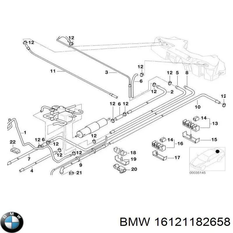 16121182658 BMW Поперечний важіль