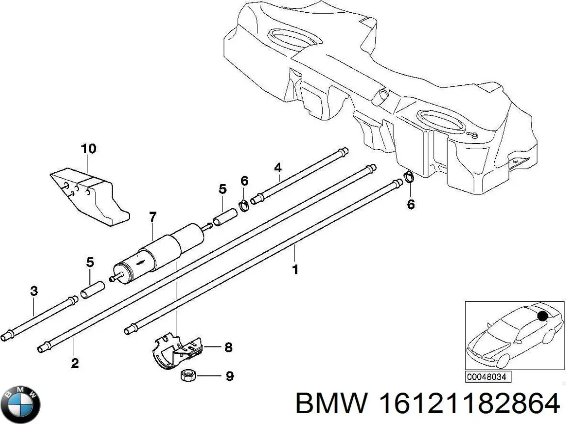  BMW 16121182864 ціна, від 62.46 USD