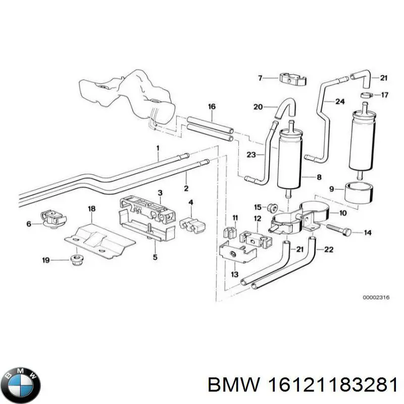  BMW 16121183281 ціна, від 31.20 USD