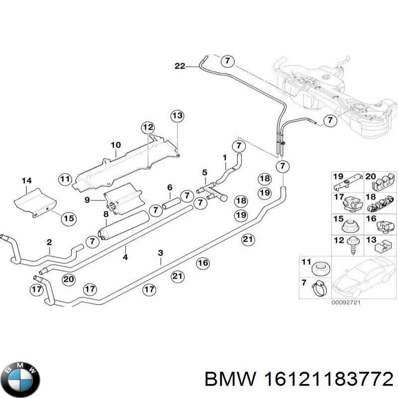 Купити 16121183772 BMW 