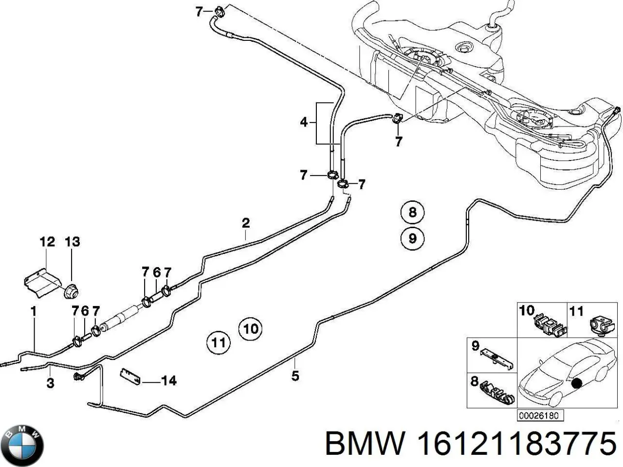 Купити 16121183775 BMW 