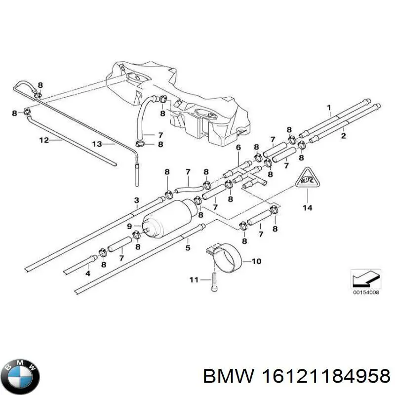  BMW 16121184958 ціна, від 12.72 USD