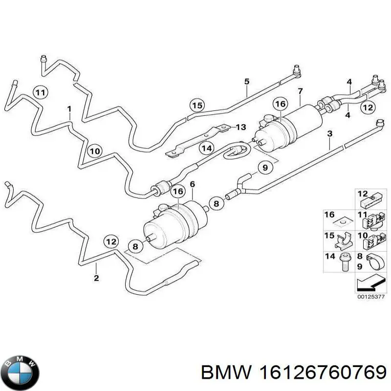Купити 16126760769 BMW 