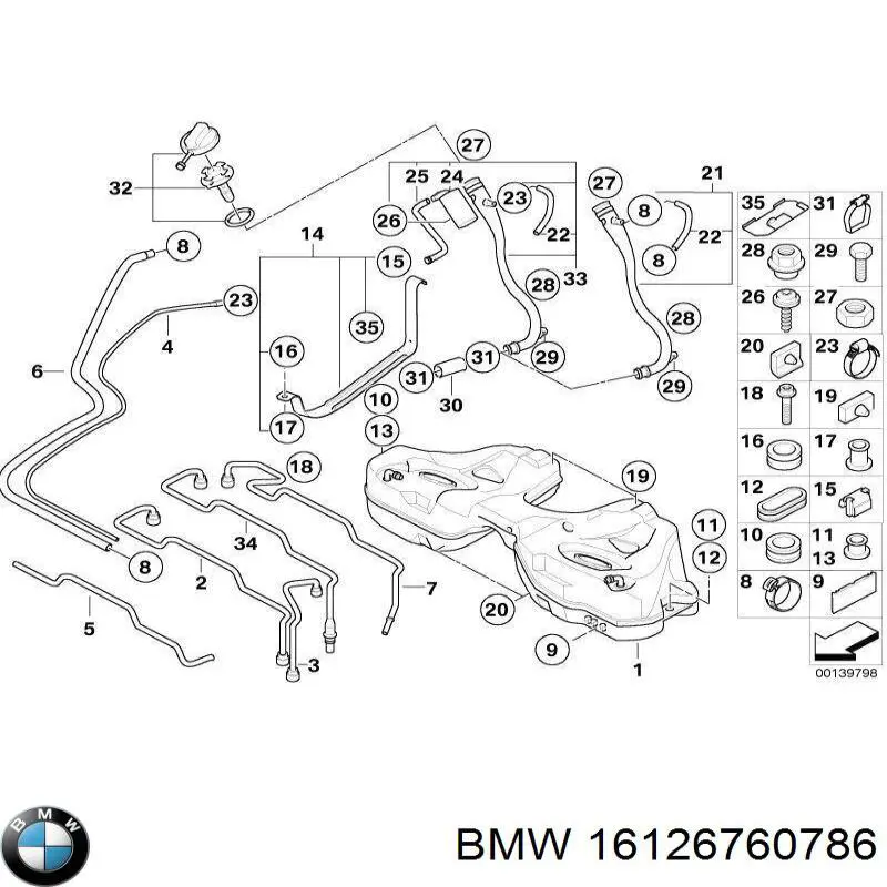  BMW 16126760786 ціна, від 11.11 USD