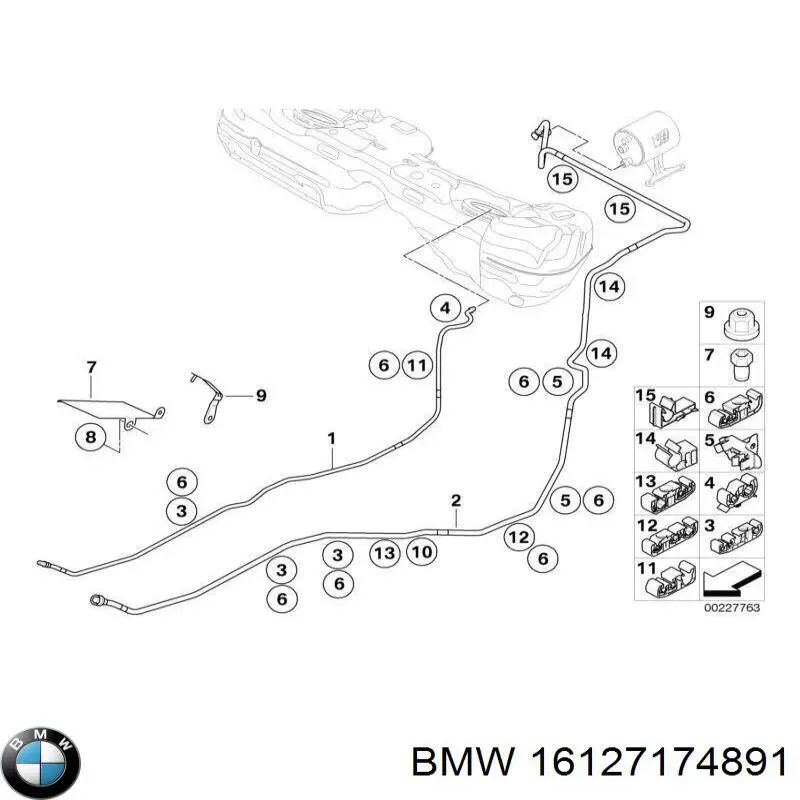  BMW 16127174891 ціна, від 10.14 USD
