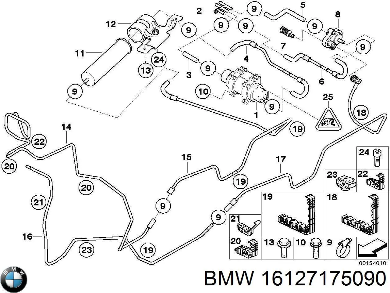 Шланг/патрубок водяного насосу, приймальний BMW 16127175090 ціна, від 85.44 USD