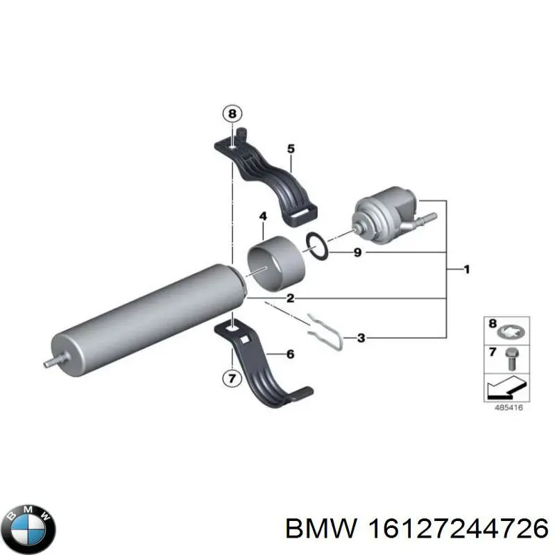 Купити 16127244726 BMW 