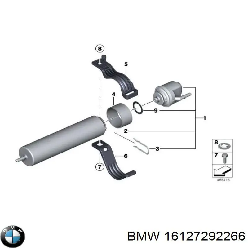 Купити 16127292266 BMW Тримач глушника задній