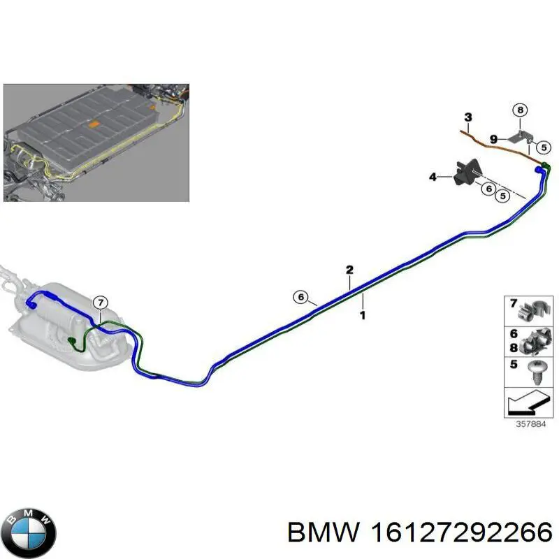 16127292266 BMW З'єднувальні елементи, система випуску