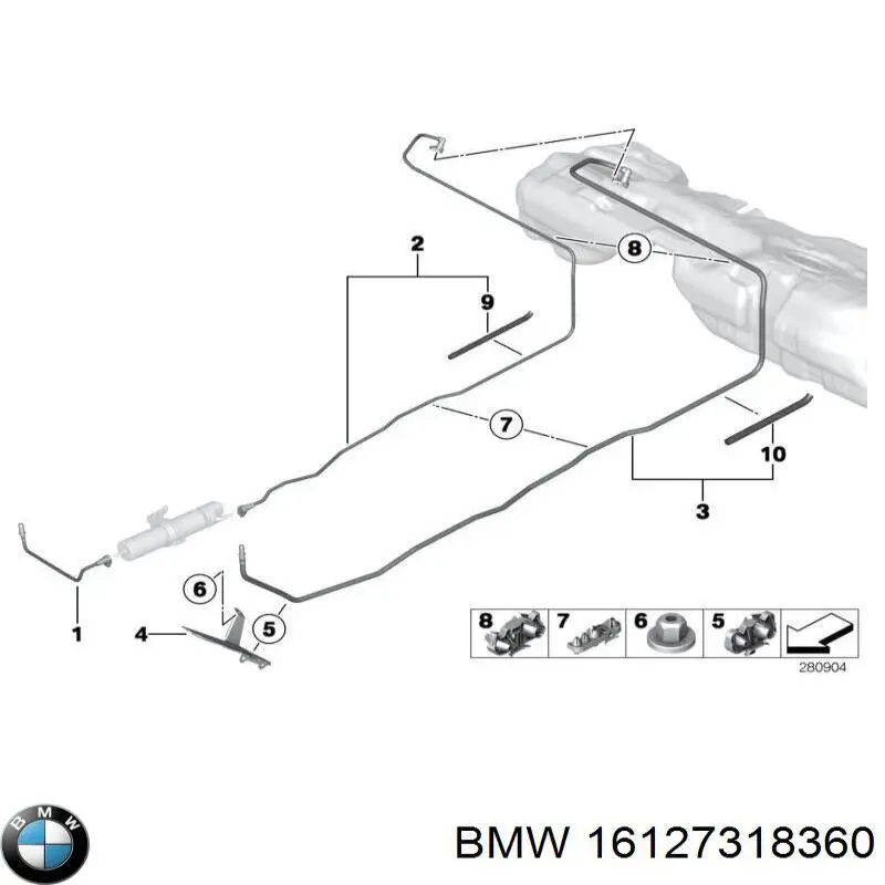  BMW 16127318360 ціна, від 13.06 USD