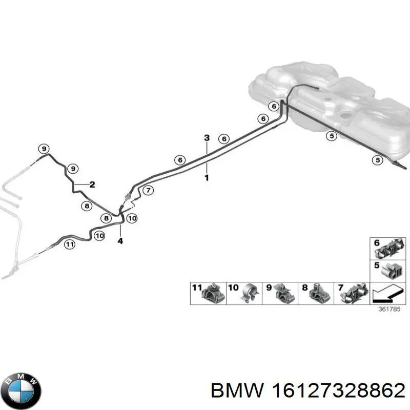  BMW 16127328862 ціна, від 3.02 USD