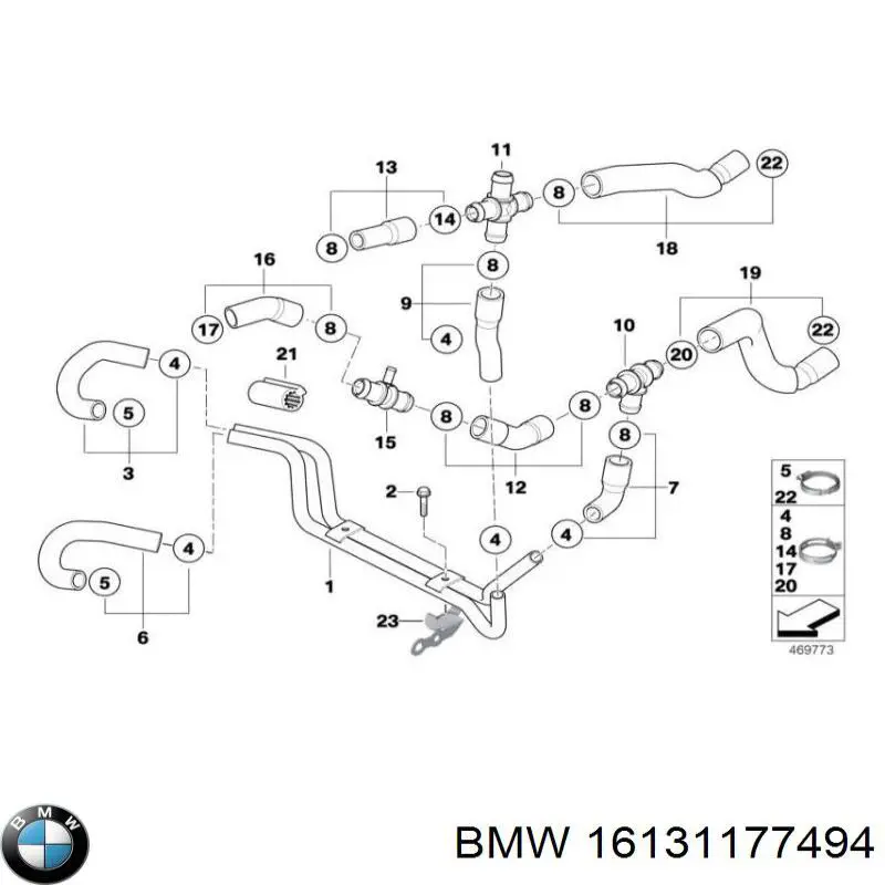 Купити 16131177494 BMW 