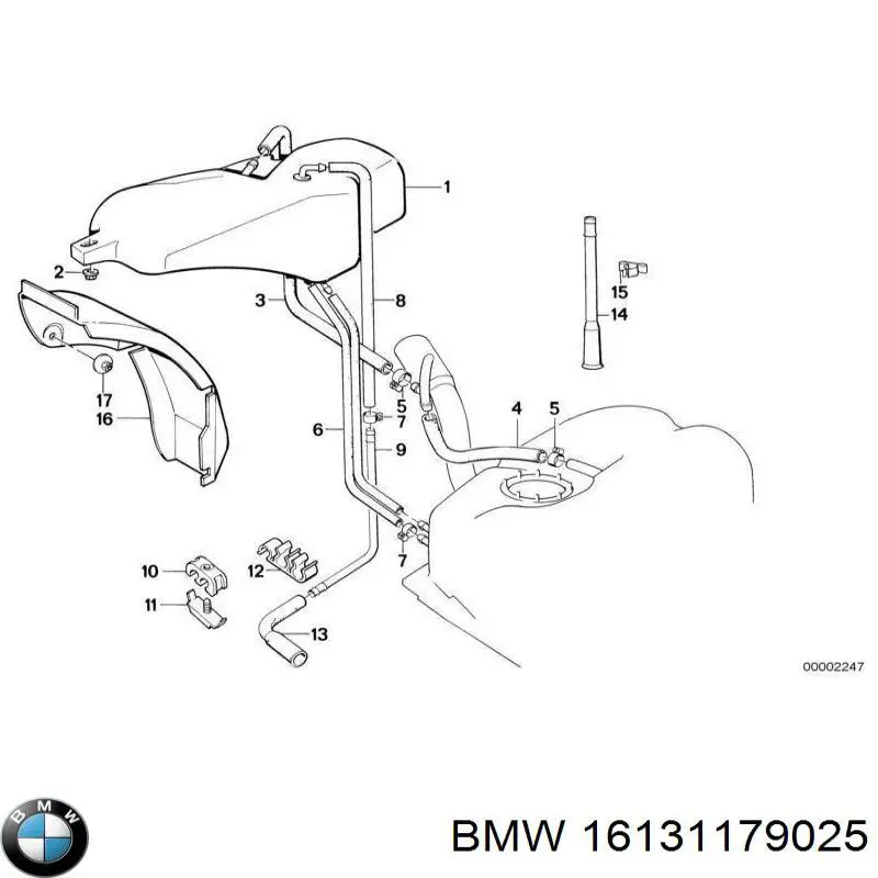 Бачок системи охолодження, розширювальний 16131179025 BMW