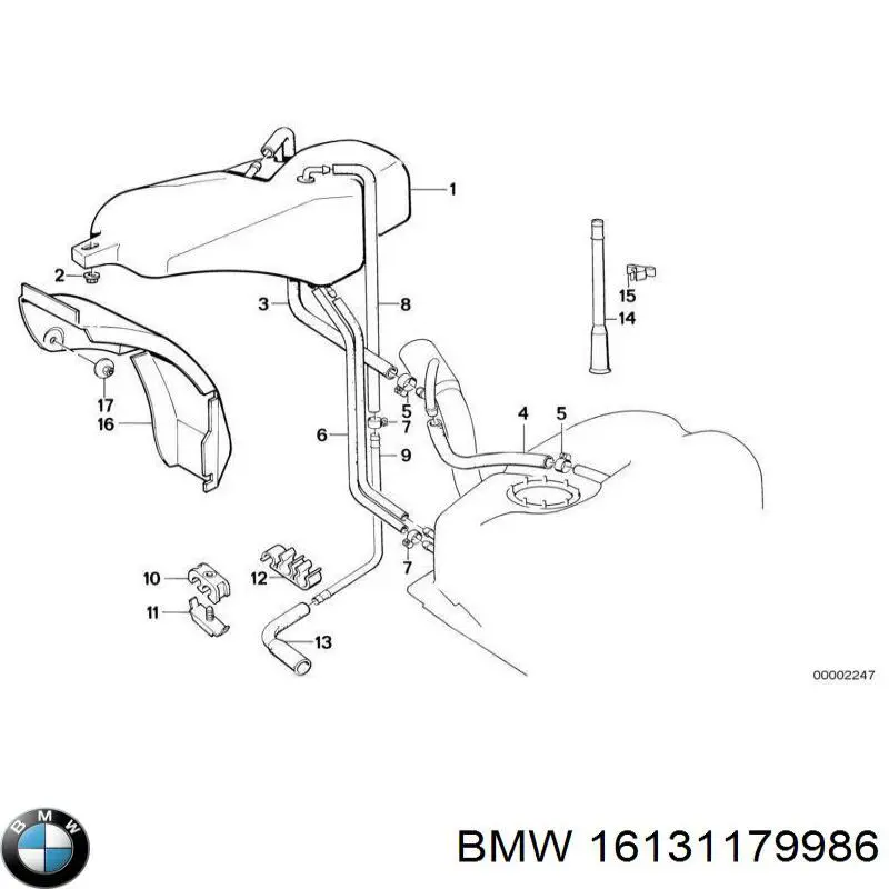 Купити 16131179986 BMW 