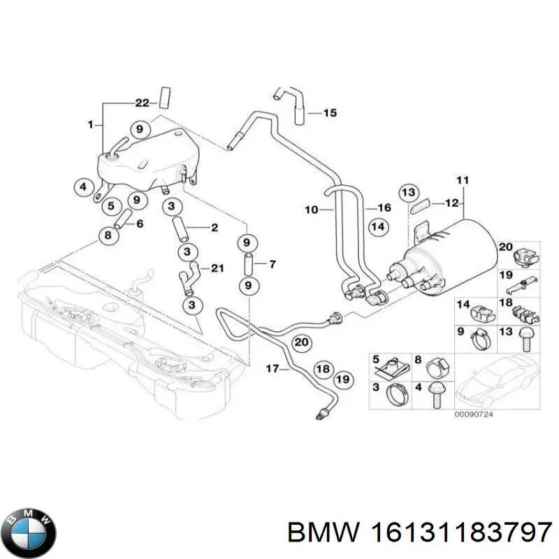 Фільтр паливний 16131183797 BMW