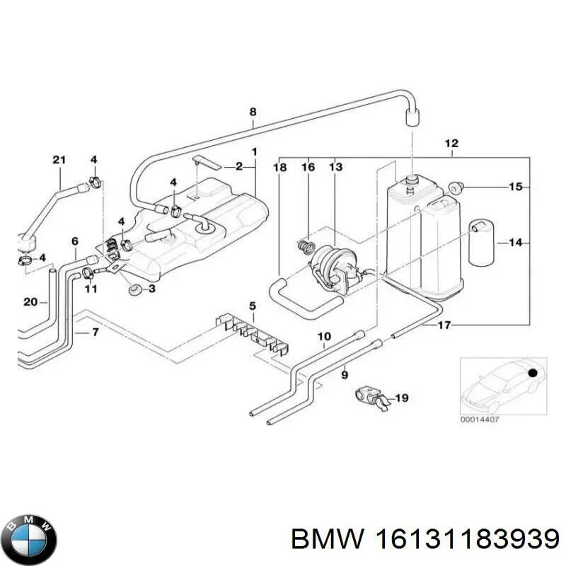 1183939 BMW фільтр паливний