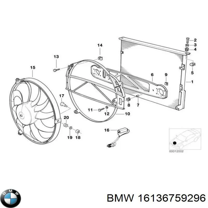 Купити 16136759296 BMW 