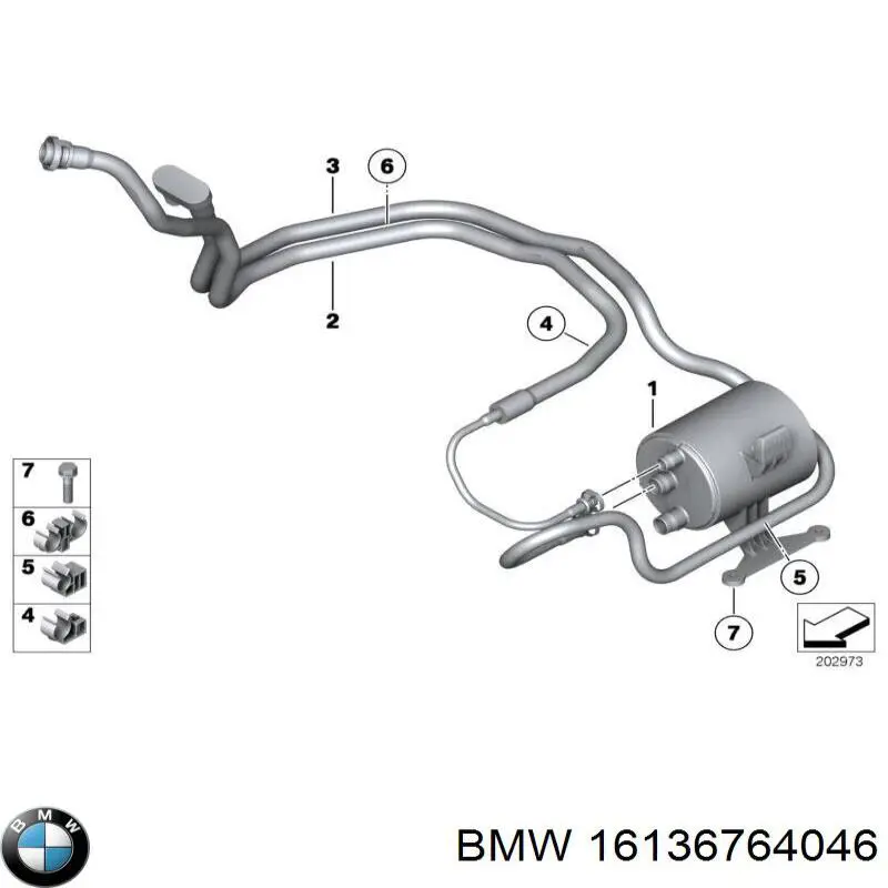 Фільтр тонкого очищення палива BMW 16136764046 ціна, від 25.34 USD