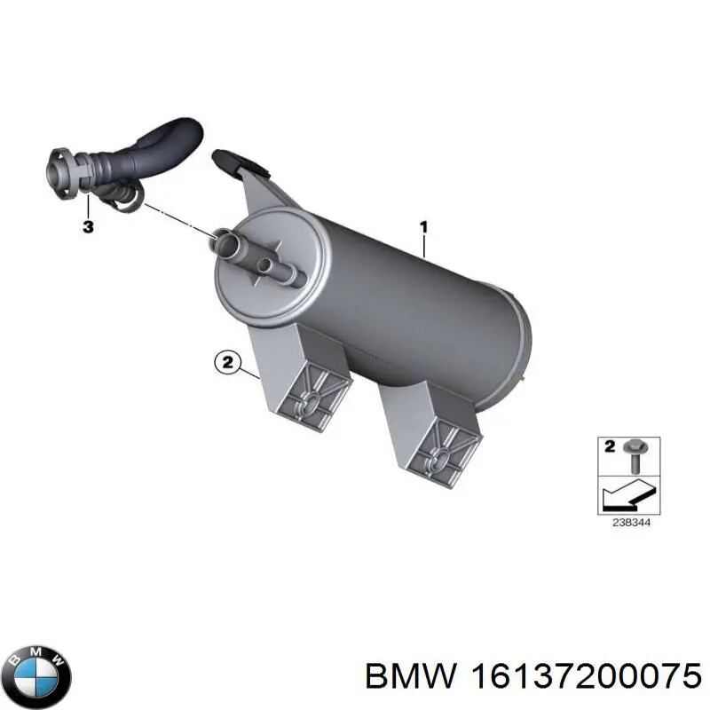 Купити 16137200075 BMW Фільтр-відстійник палива грубої очистки