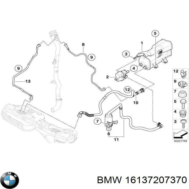 16137207370 BMW Шланг повітряний вентиляції картера