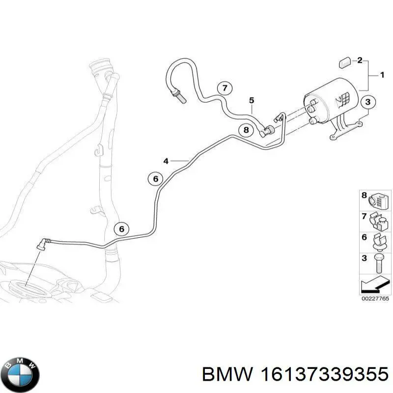 Купити 16137339355 BMW Фільтр-відстійник палива грубої очистки