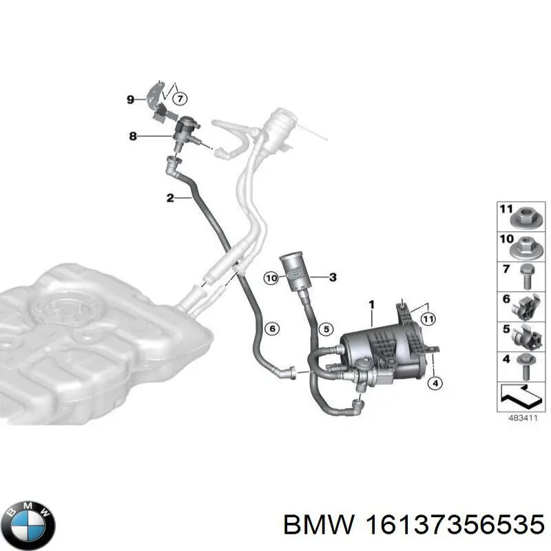 16137356535 BMW Абсорбер