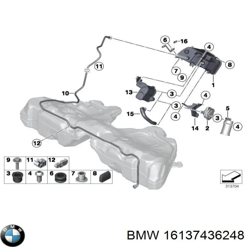 Купити 16137446754 BMW 