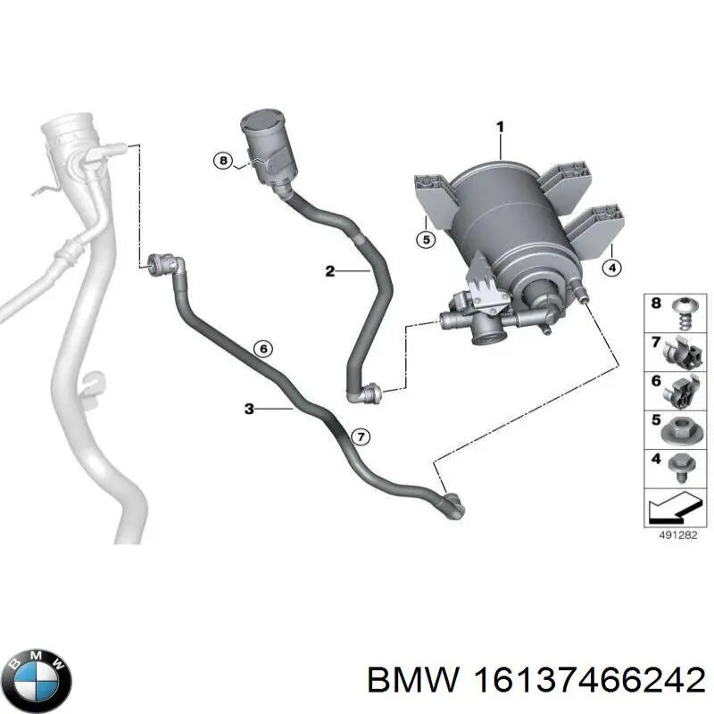 16137466242 BMW Фільтр бака паливних парів