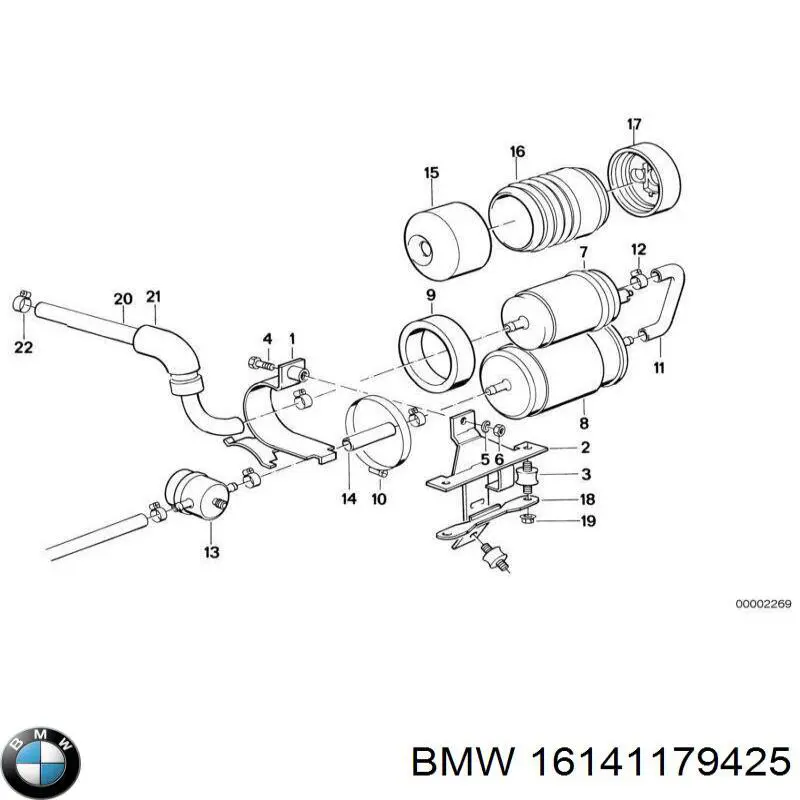 Купити 16141179425 BMW 