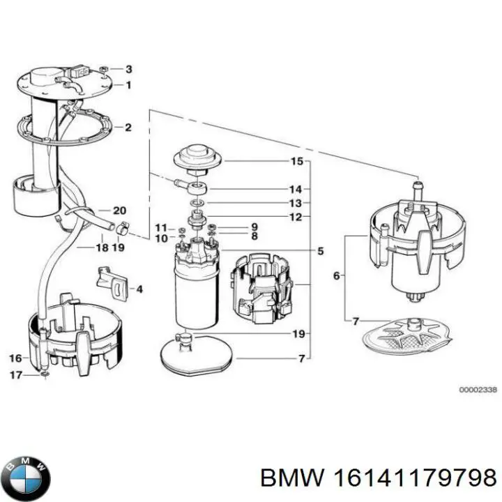 16141179798 BMW датчик рівня палива в баку