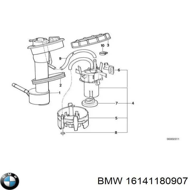 Купити 16141180907 BMW Фільтр-сітка бензонасосу