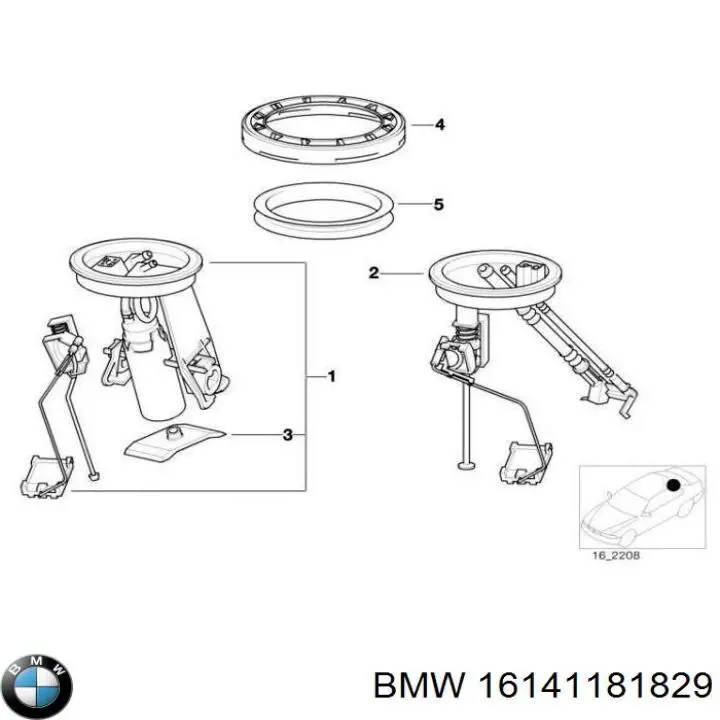 Фільтр тонкого очищення палива BMW 16141181829 ціна, від 27.38 USD