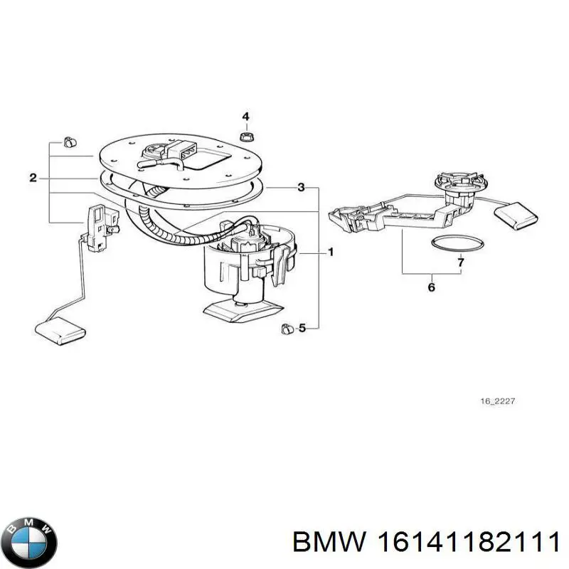Купити 16141182111 BMW Датчик рівня палива в бензобаку